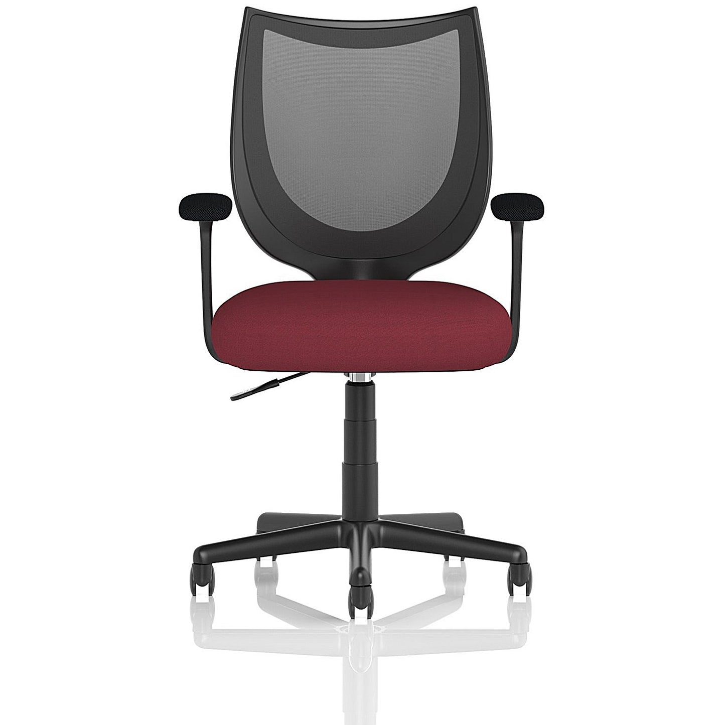 Camden Mesh Back Operator Chair, Fixed Height Arms, Ginseng Chilli