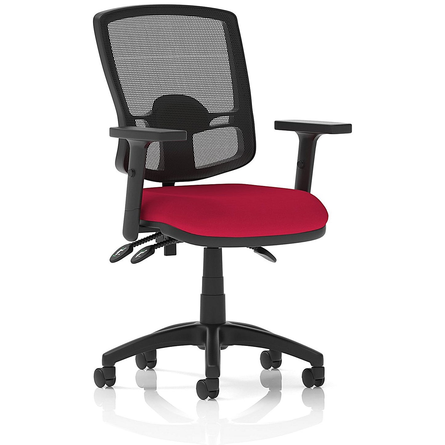 Eclipse Plus III Deluxe Mesh Back Operator Chair, Height Adjustable Arms, Bergamot Cherry