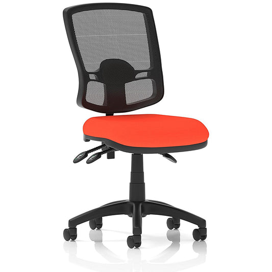 Eclipse Plus III Deluxe Mesh Back Operator Chair, Tabasco Orange