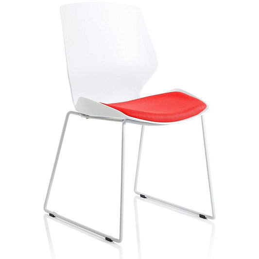 Florence Sled Visitor Chair, Bergamot Cherry Easy2Order : KCUP2041