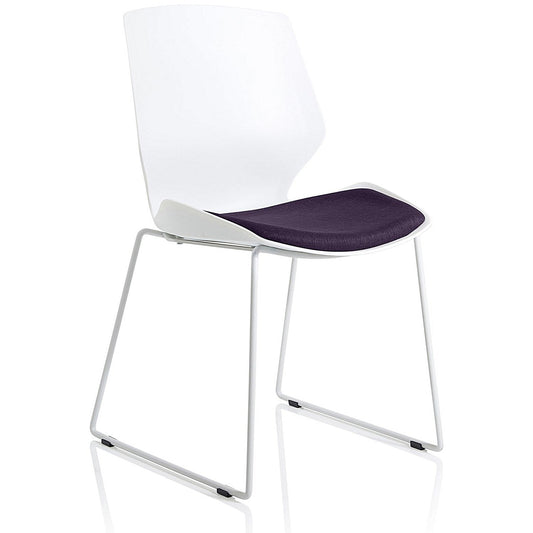 Florence Sled Visitor Chair, Tansy Purple Easy2Order : KCUP2048