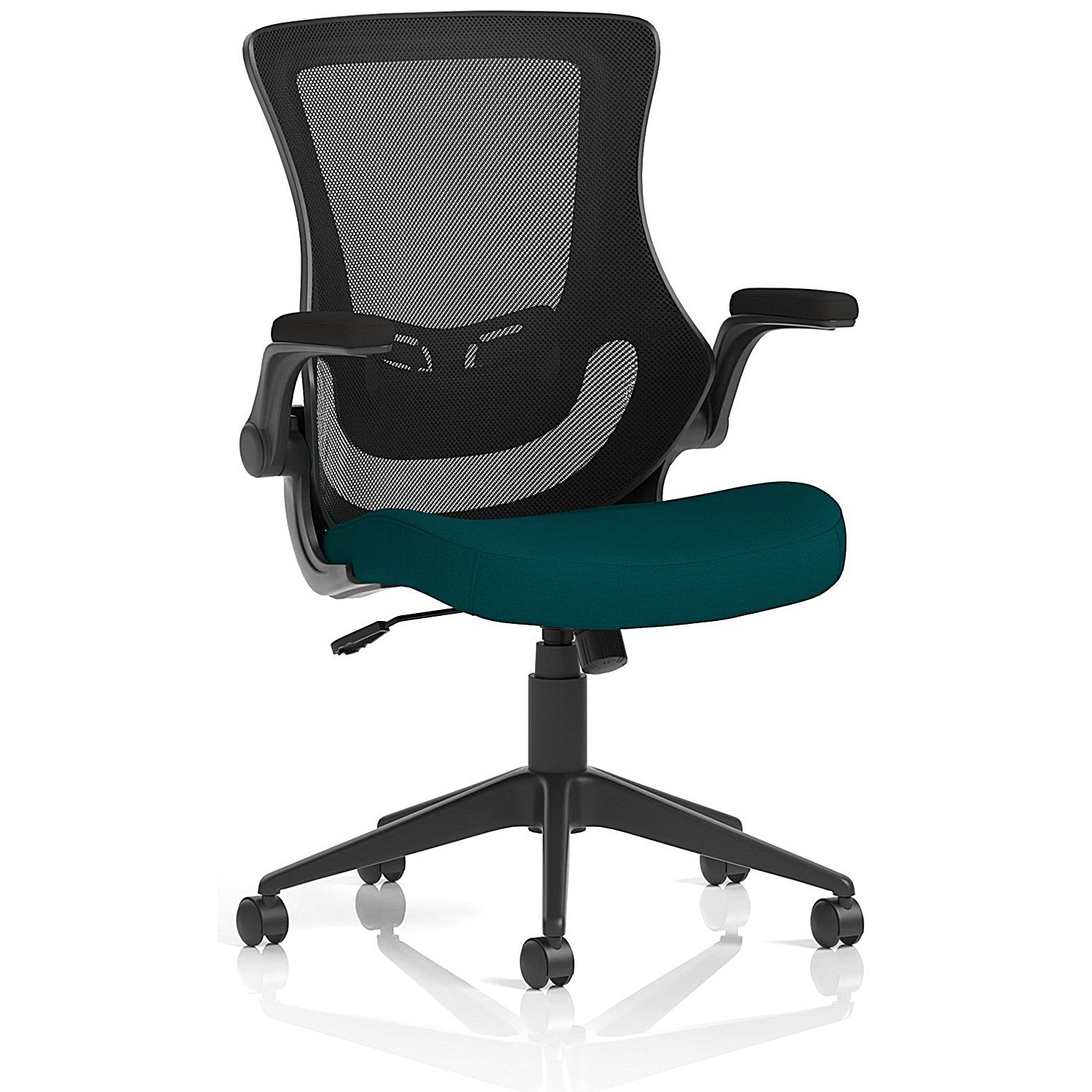 Orbit Mesh Back Operator Chair, Folding Arms, Maringa Teal Easy2Order : KCUP2143