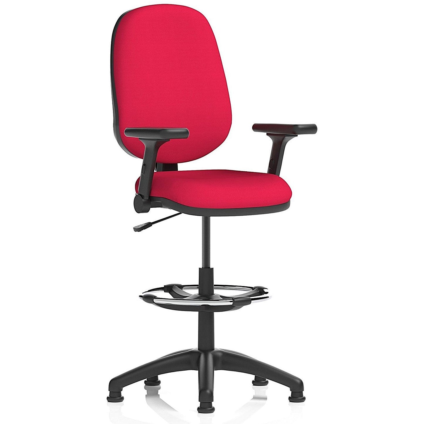 Eclipse Plus I High Rise Operator Chair, Bergamot Cherry, Height Adjustable And Folding Arms Easy2Order : KCUP2153