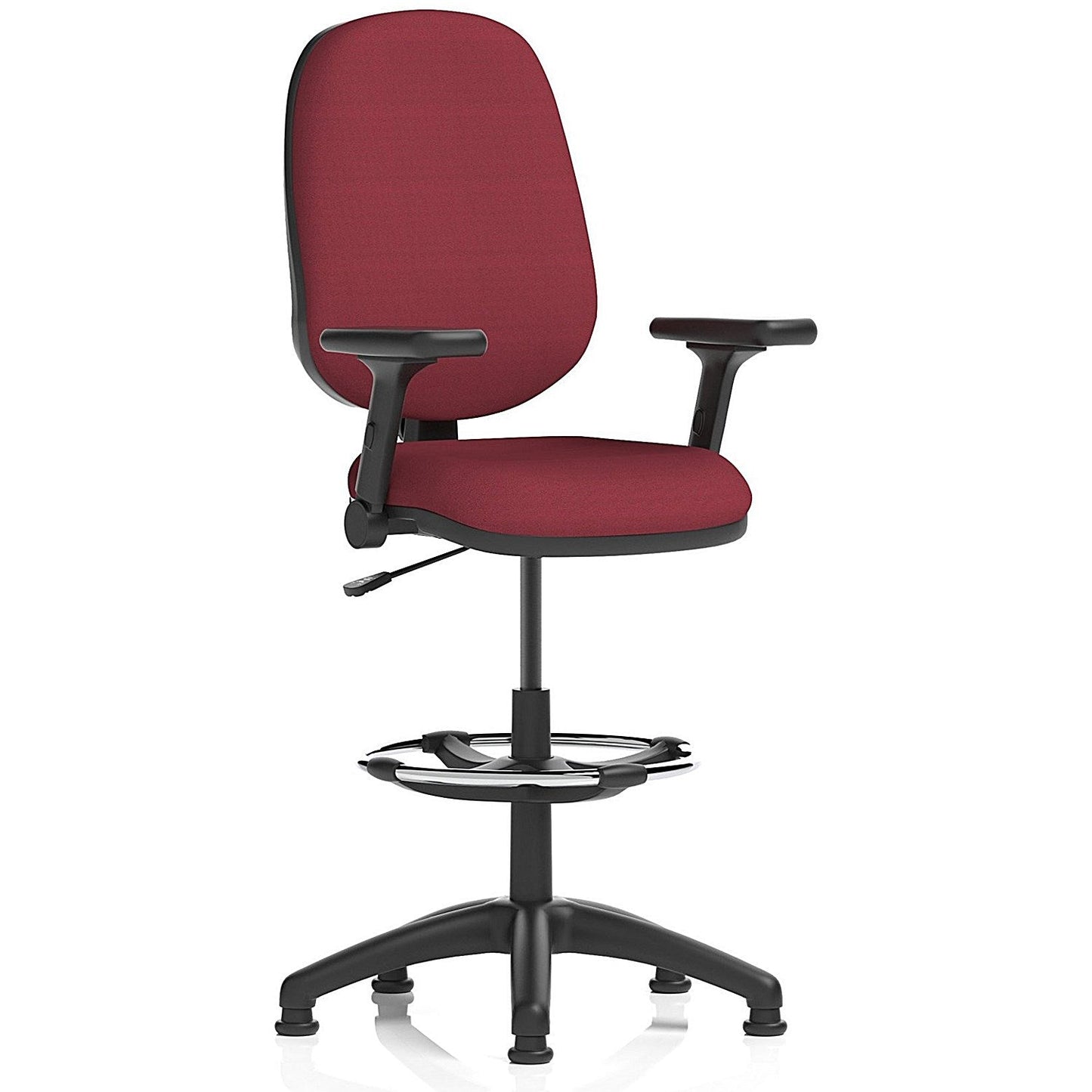 Eclipse Plus I High Rise Operator Chair, Ginseng Chilli, Height Adjustable And Folding Arms Easy2Order : KCUP2154