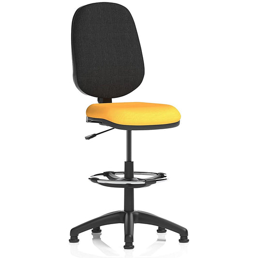 Eclipse Plus I High Rise Black Back Operator Chair, Senna Yellow Easy2Order : KCUP2165