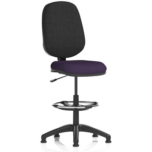 Eclipse Plus I High Rise Black Back Operator Chair, Tansy Purple Easy2Order : KCUP2168