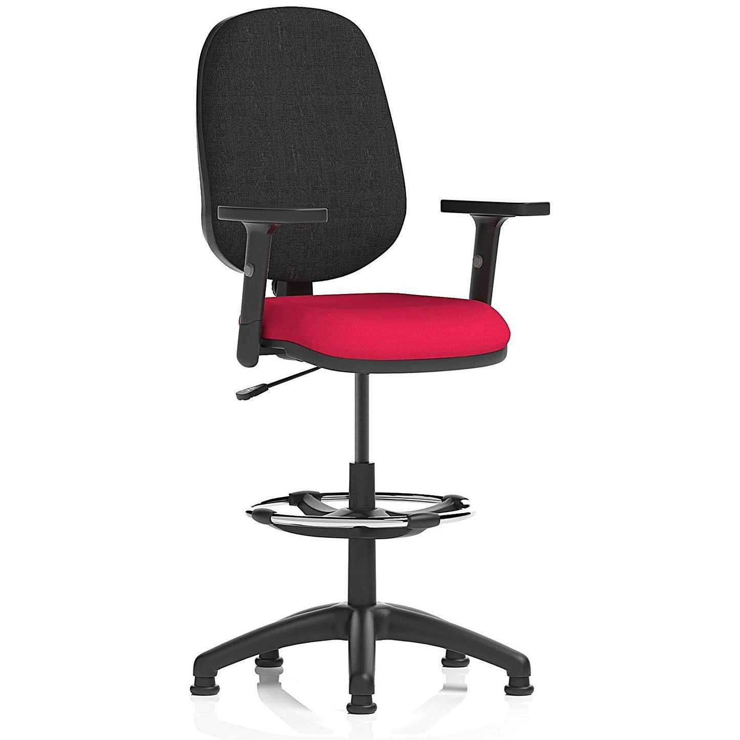 Eclipse Plus I High Rise Black Back Operator Chair, Bergamot Cherry, Height Adjustable Arms Easy2Order : KCUP2169