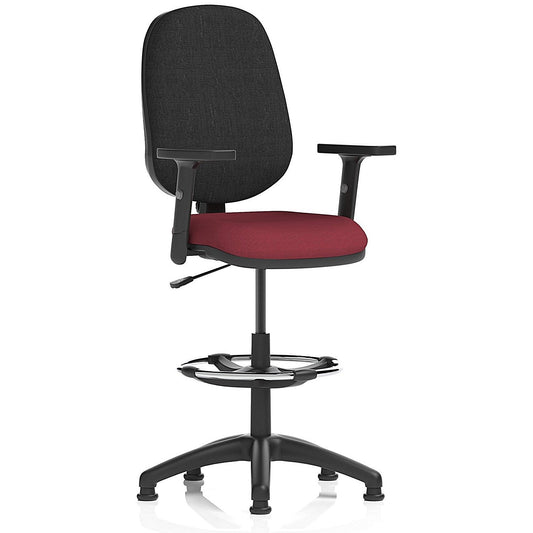 Eclipse Plus I High Rise Black Back Operator Chair, Ginseng Chilli, Height Adjustable Arms Easy2Order : KCUP2170