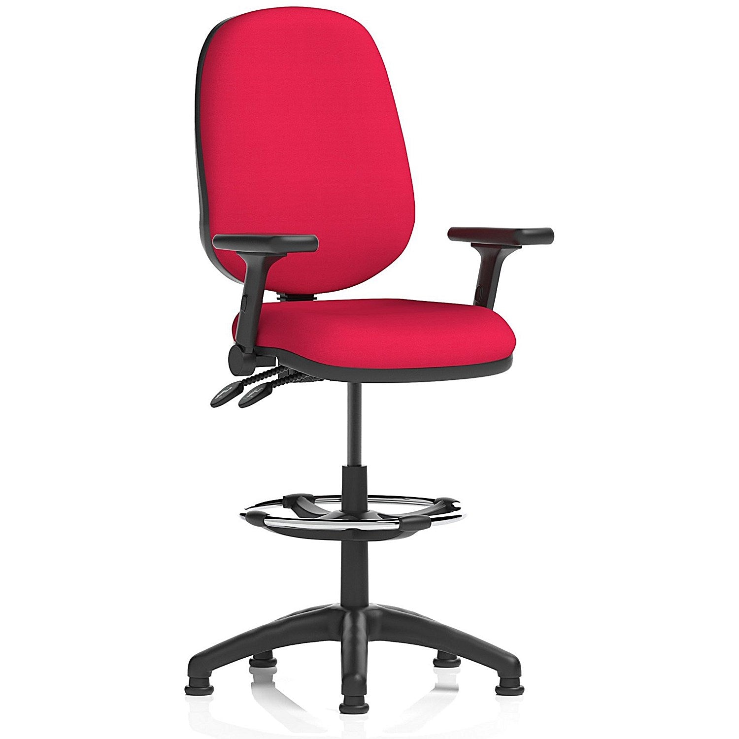 Eclipse Plus II High Rise Operator Chair, Bergamot Cherry, Folding Arms Easy2Order : KCUP2193