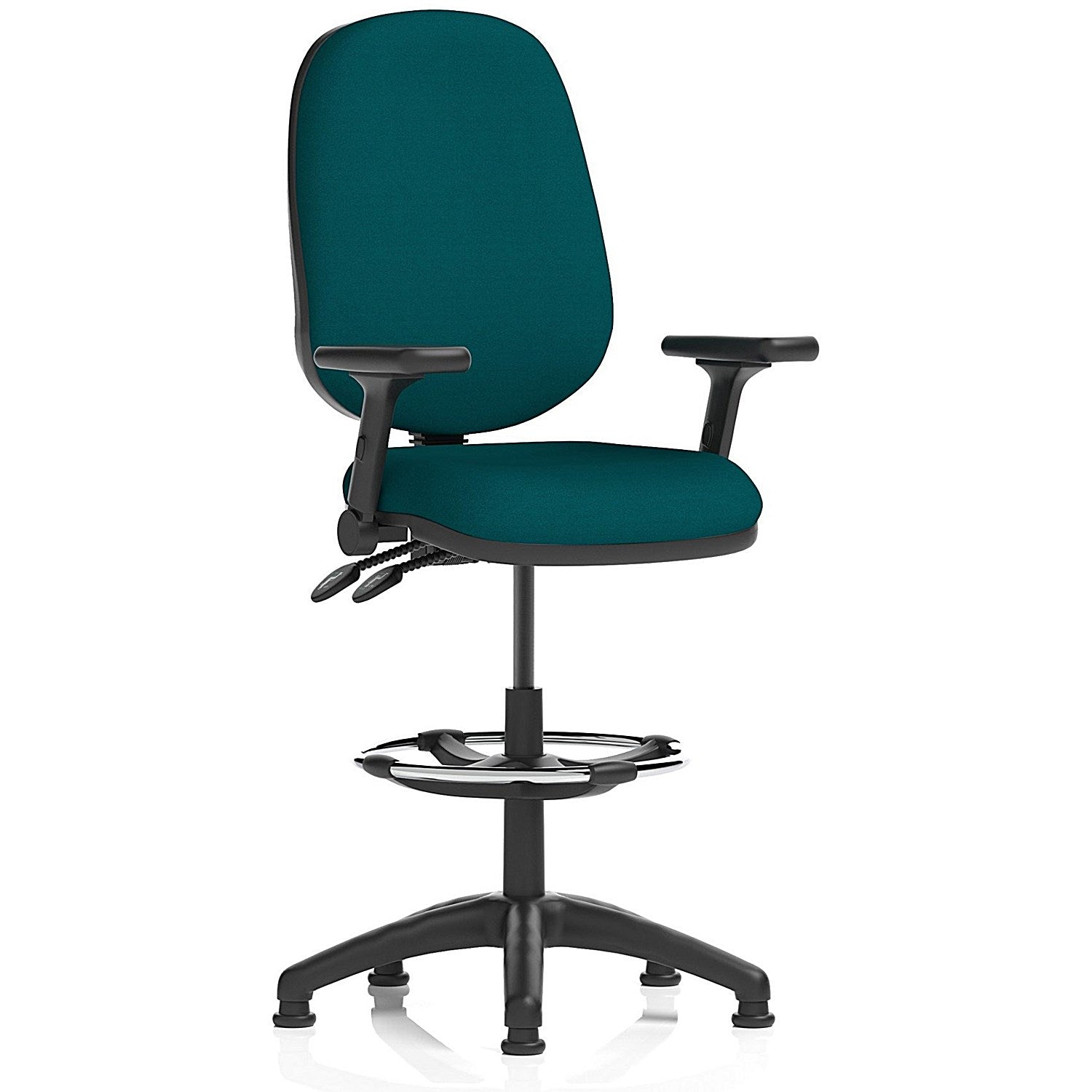 Eclipse Plus II High Rise Operator Chair, Myrrh Green, Folding Arms Easy2Order : KCUP2195
