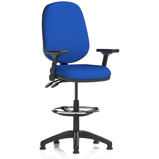 Eclipse Plus II High Rise Operator Chair, Tabasco Orange, Folding Arms Easy2Order : KCUP2198