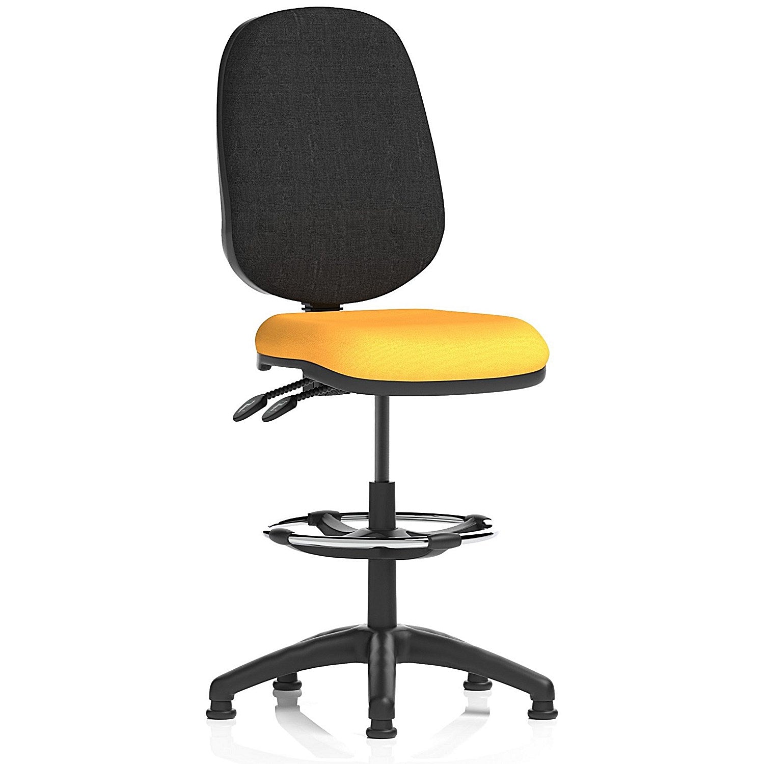 Eclipse Plus II High Rise Black Back Operator Chair, Senna Yellow Easy2Order : KCUP2205