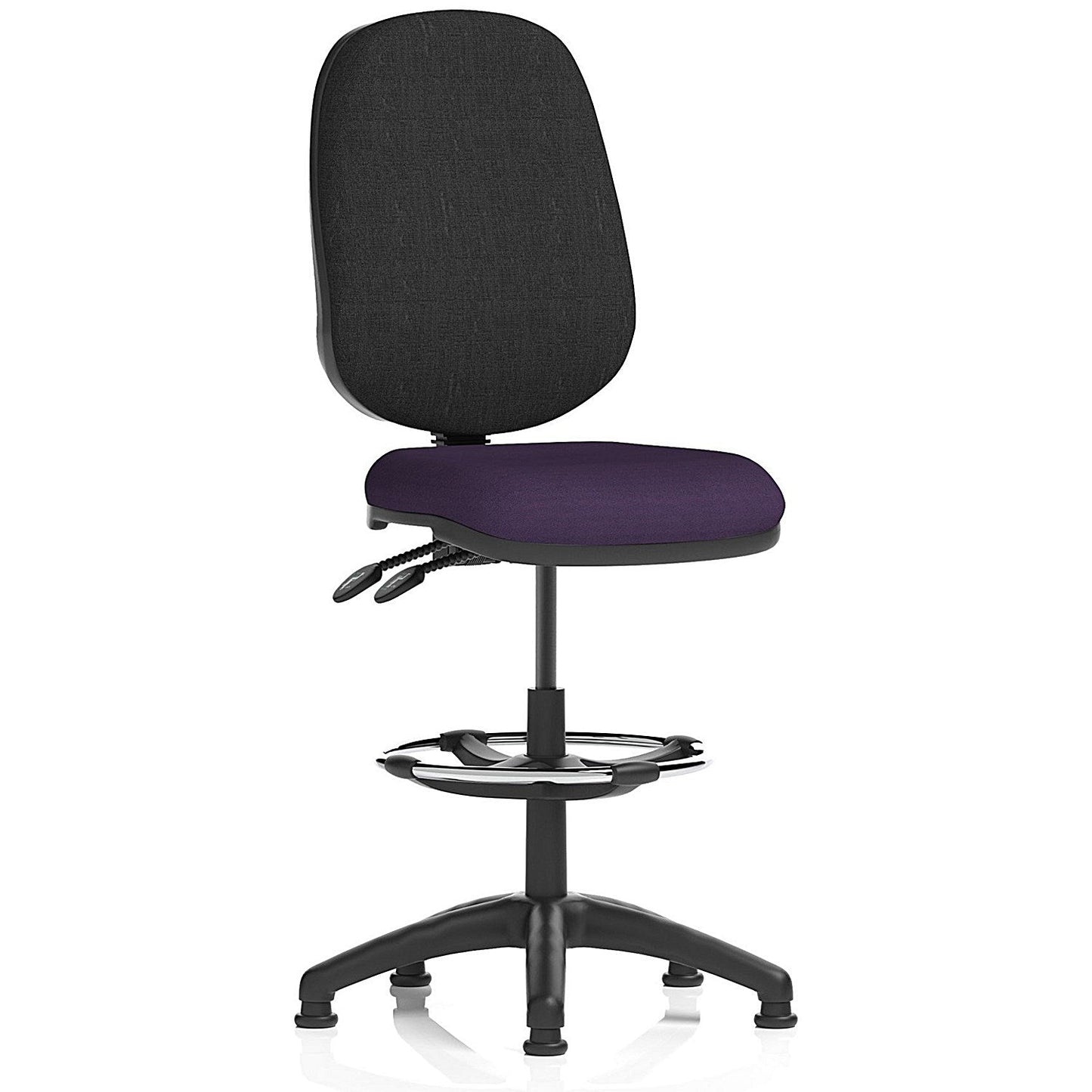 Eclipse Plus II High Rise Black Back Operator Chair, Tansy Purple Easy2Order : KCUP2208