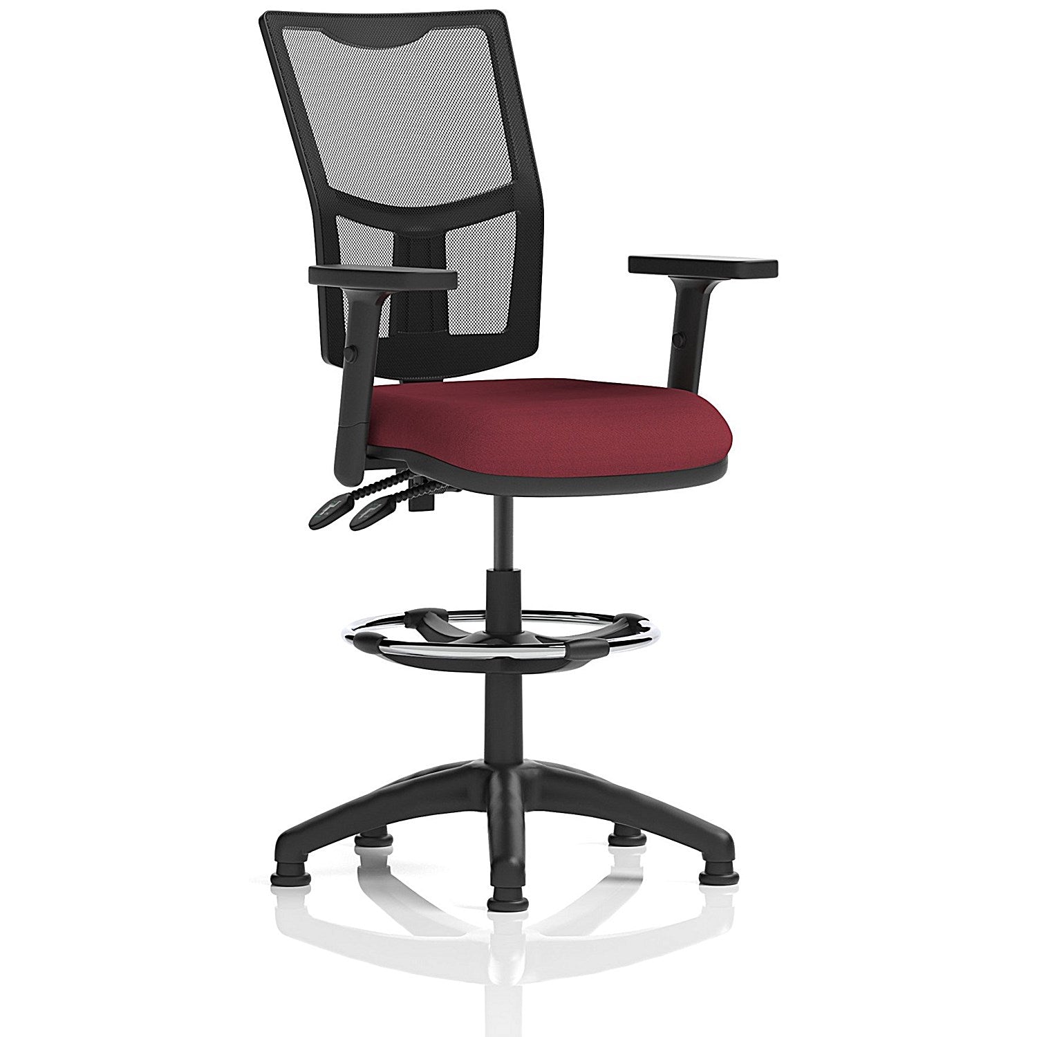 Eclipse Plus II High Rise Mesh Back Operator Chair, Ginseng Chilli, Height Adjustable Arms Easy2Order : KCUP2242