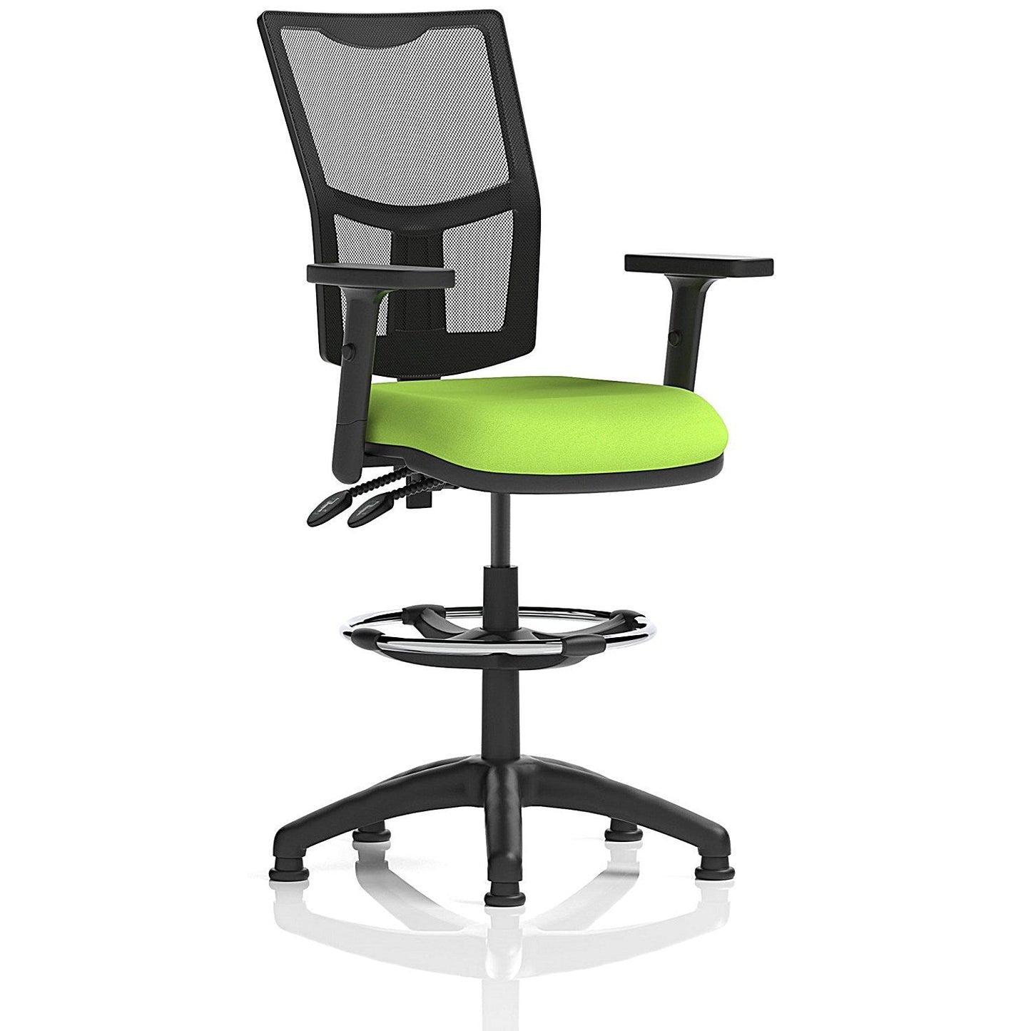 Eclipse Plus II High Rise Mesh Back Operator Chair, Myrrh Green, Height Adjustable Arms Easy2Order : KCUP2244