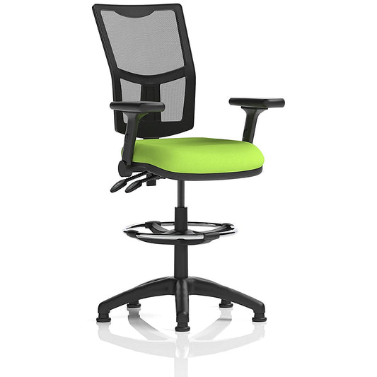 Eclipse Plus II High Rise Mesh Back Operator Chair, Senna Yellow, Folding Arms Easy2Order : KCUP2260