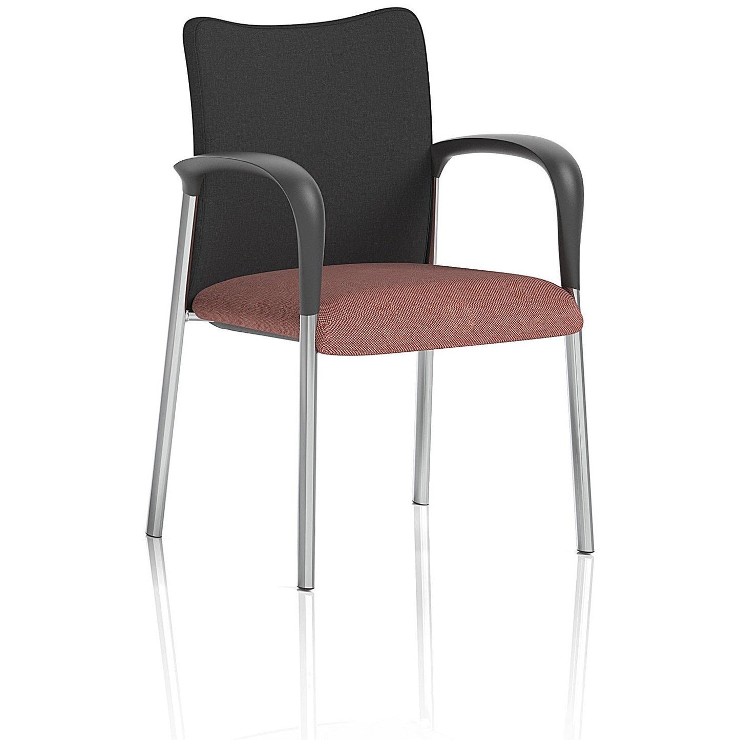 Academy Black Back Visitor Chair With Arms, Rivet Forge Easy2Order : KCUP2309