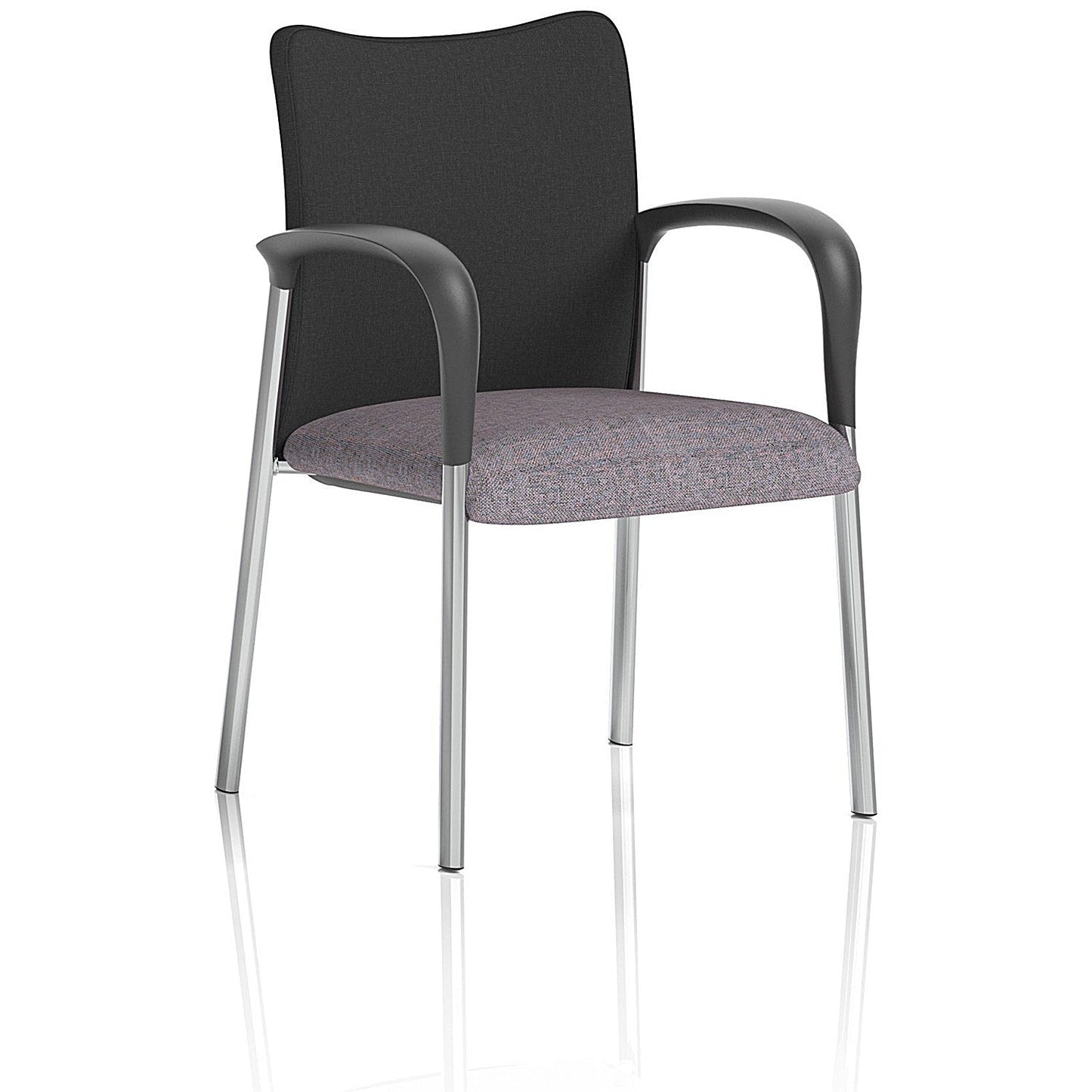 Academy Black Back Visitor Chair With Arms, Rivet Fuse Easy2Order : KCUP2310
