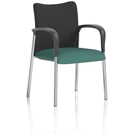 Academy Black Back Visitor Chair With Arms, Quest Kelp Easy2Order : KCUP2314