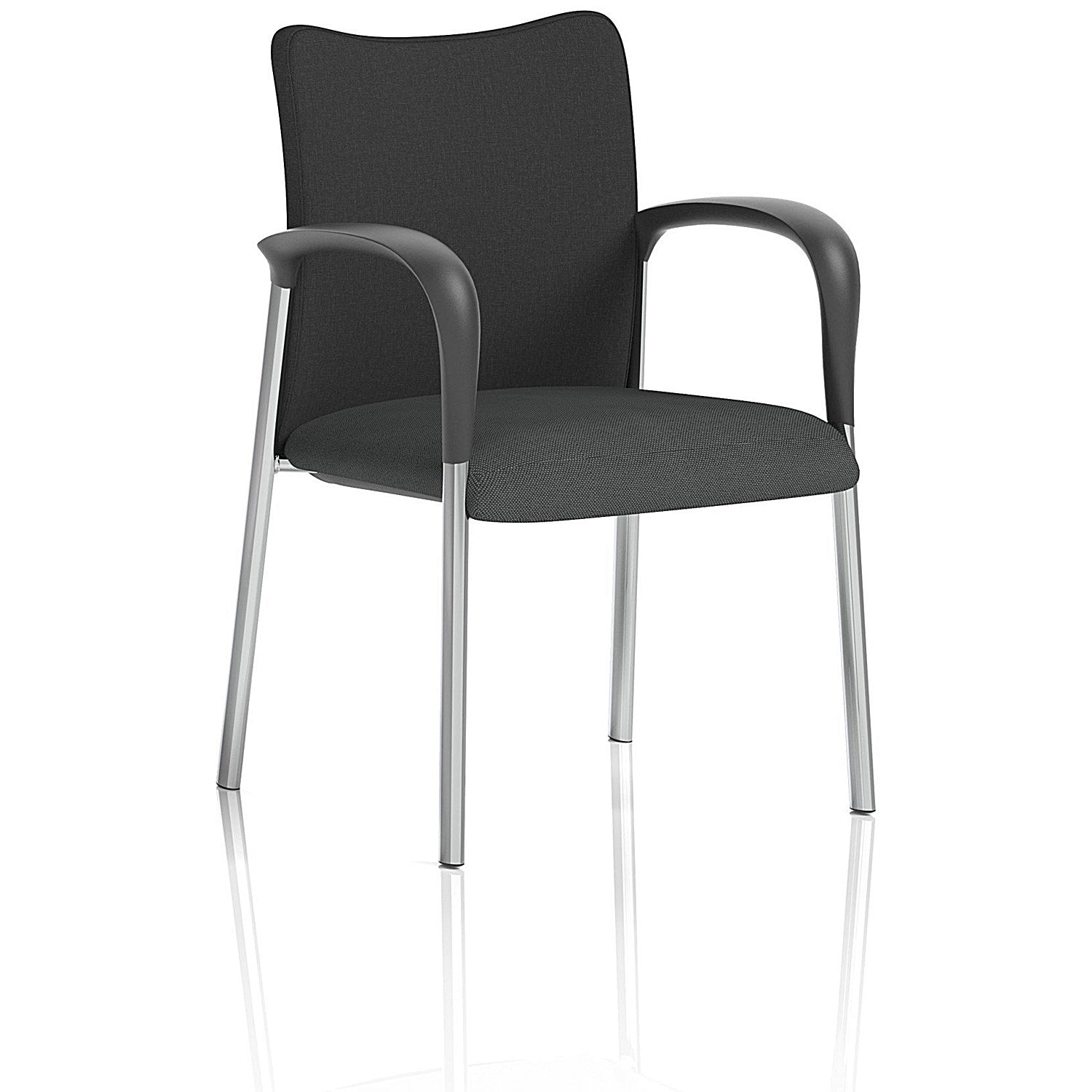 Academy Black Back Visitor Chair With Arms, Quest Mussel Easy2Order : KCUP2316