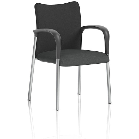 Academy Black Back Visitor Chair With Arms, Quest Mussel Easy2Order : KCUP2316