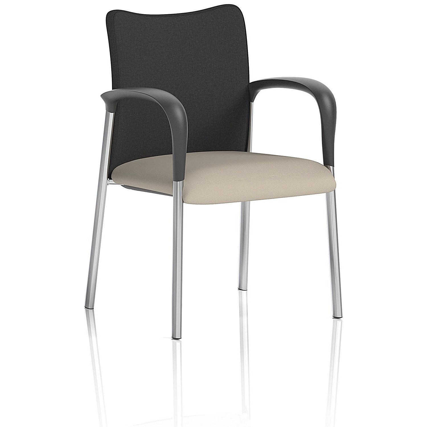 Academy Black Back Visitor Chair With Arms, Quest Salt Easy2Order : KCUP2317