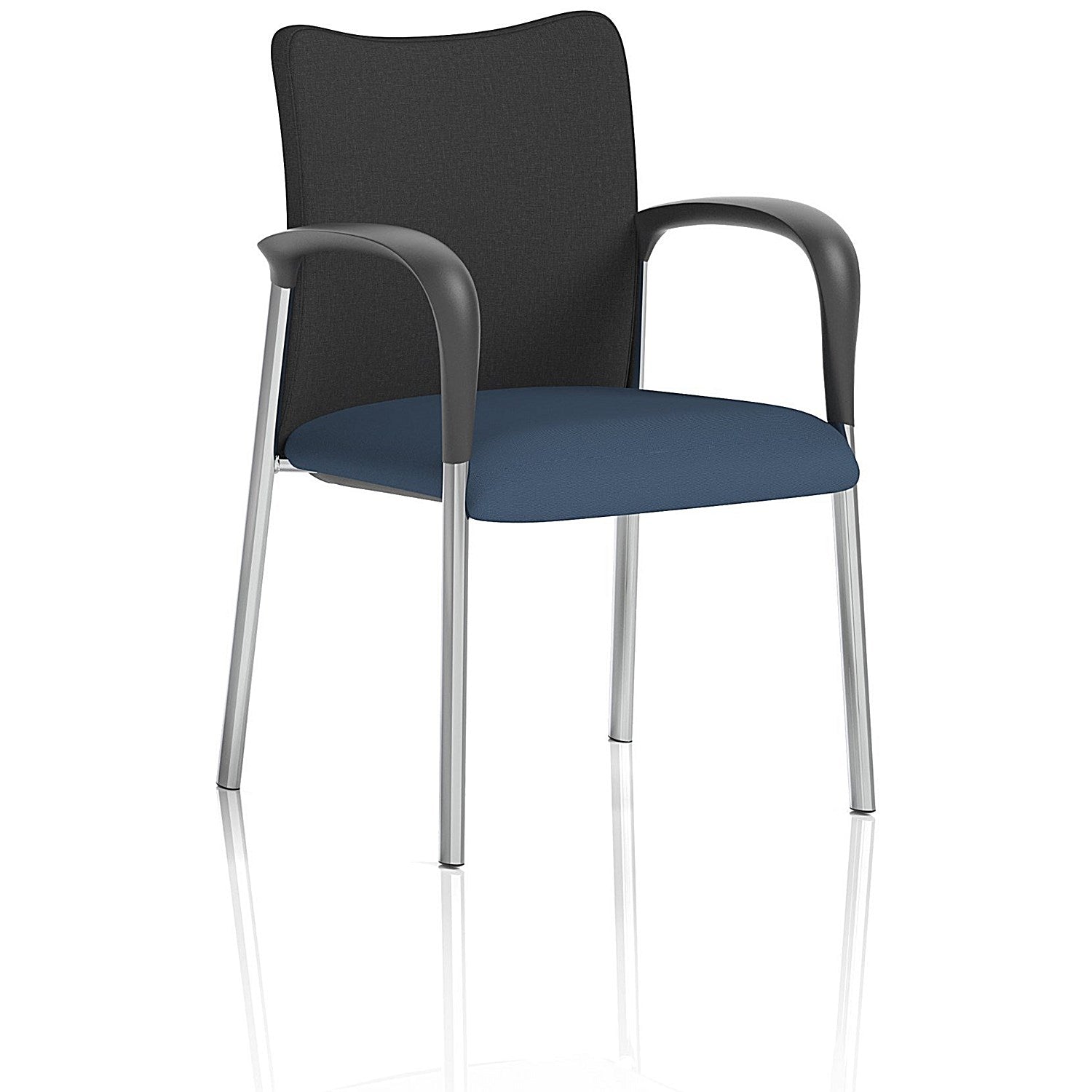 Academy Black Back Visitor Chair With Arms, Quest Whelk Easy2Order : KCUP2320