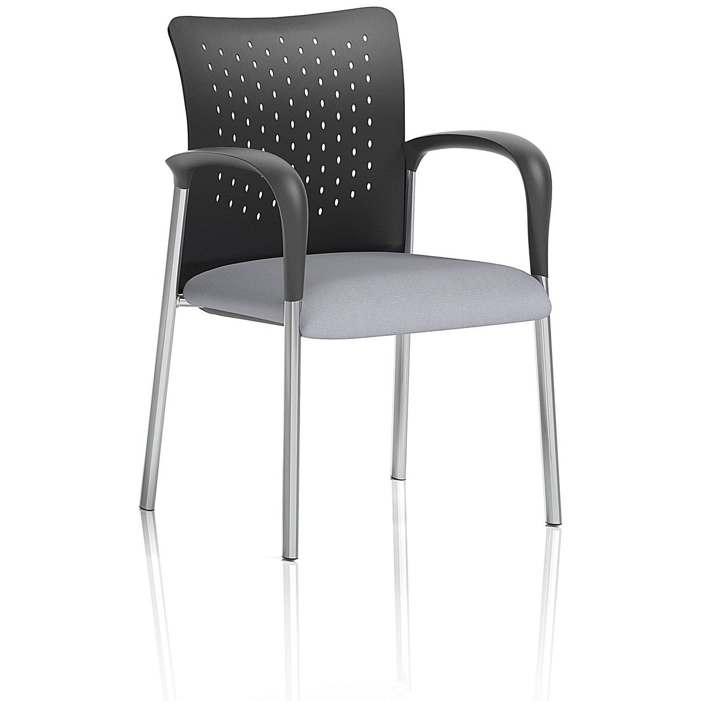 Academy Black Nylon Back Visitor Chair With Arms, Quest Shell Easy2Order : KCUP2330