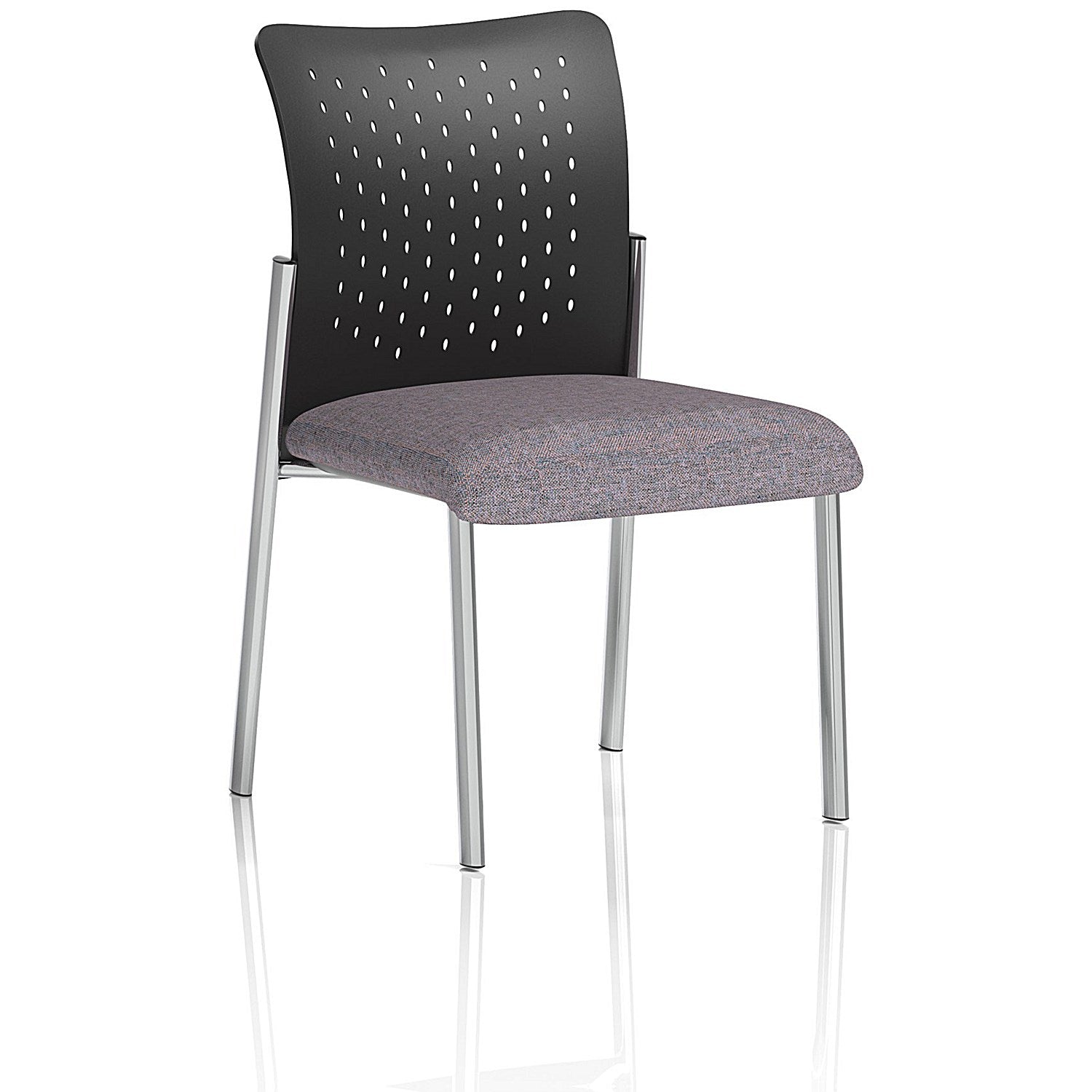 Academy Black Nylon Back Visitor Chair, Rivet Fuse Easy2Order : KCUP2358