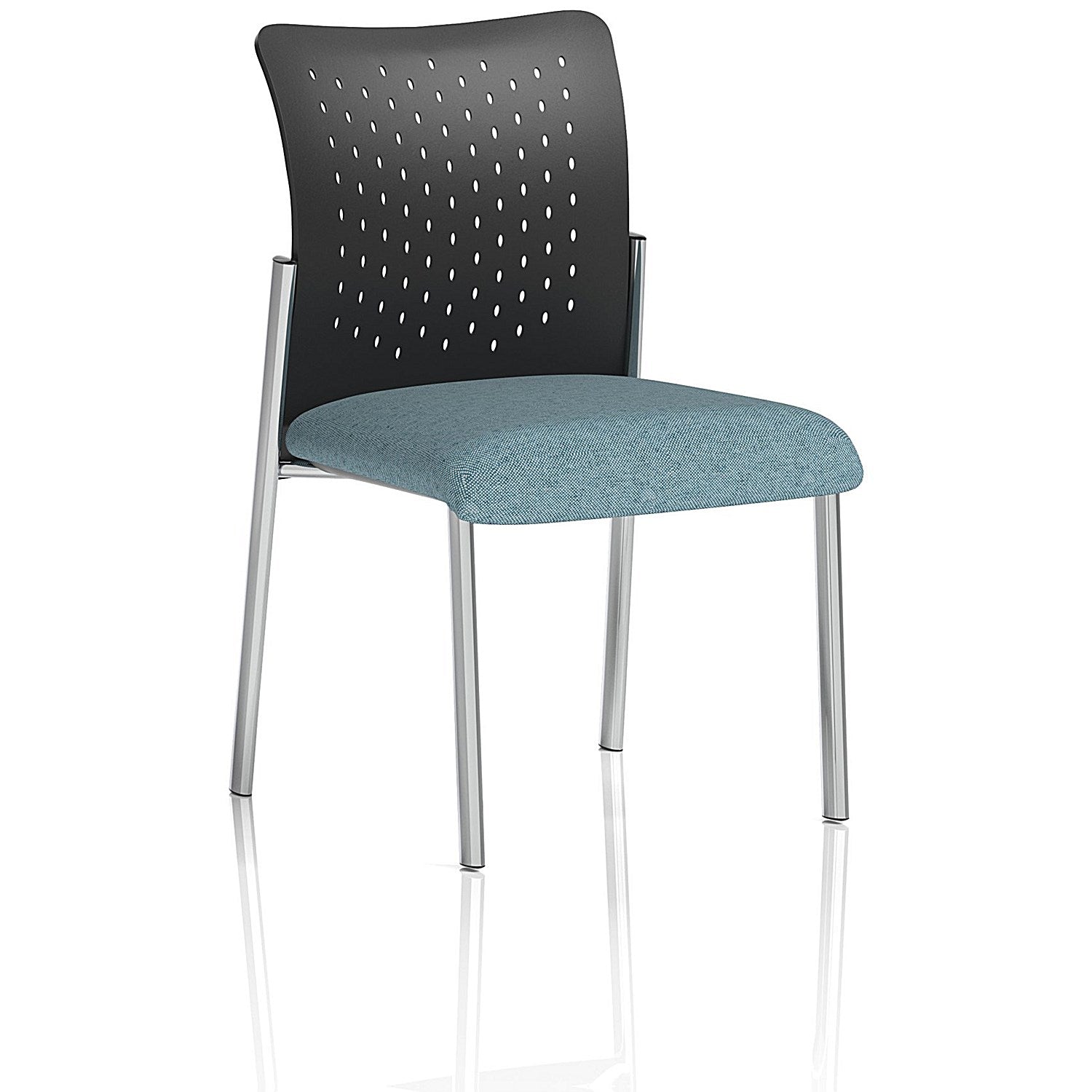 Academy Black Nylon Back Visitor Chair, Rivet Quench Easy2Order : KCUP2359