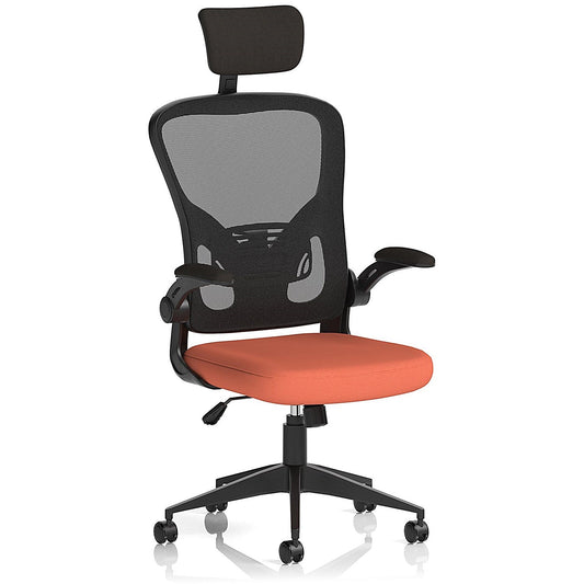 Ace Executive Mesh Back Chair With Headrest, Folding Arms, Quest Crab Easy2Order : KCUP2373