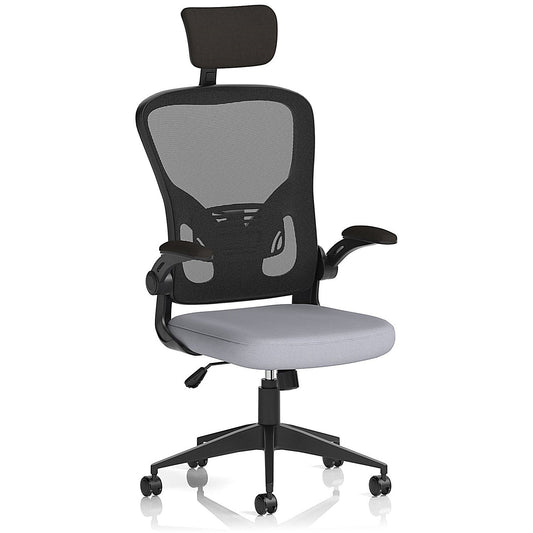 Ace Executive Mesh Back Chair With Headrest, Folding Arms, Quest Shell Easy2Order : KCUP2378