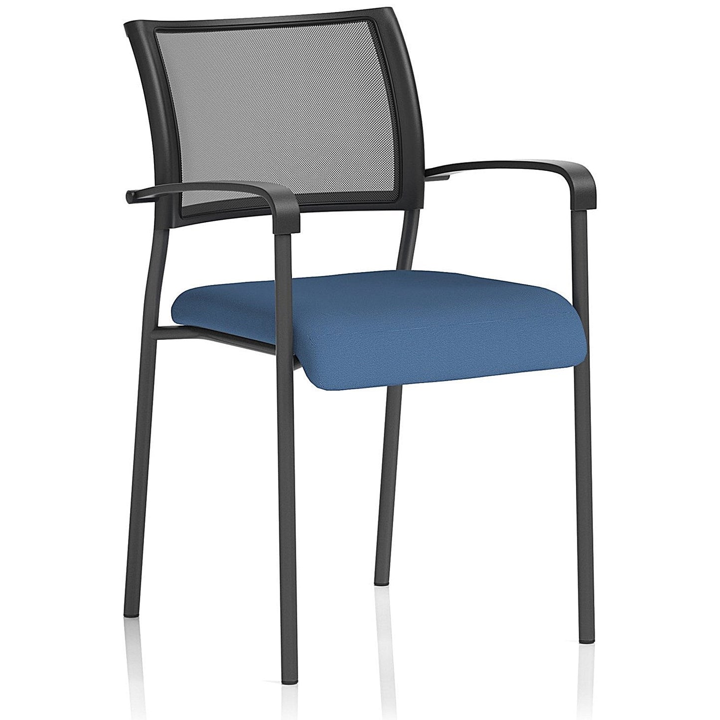 Brunswick Black Frame Mesh Back Chair, With Arms, Quest Limpet Easy2Order : KCUP2399