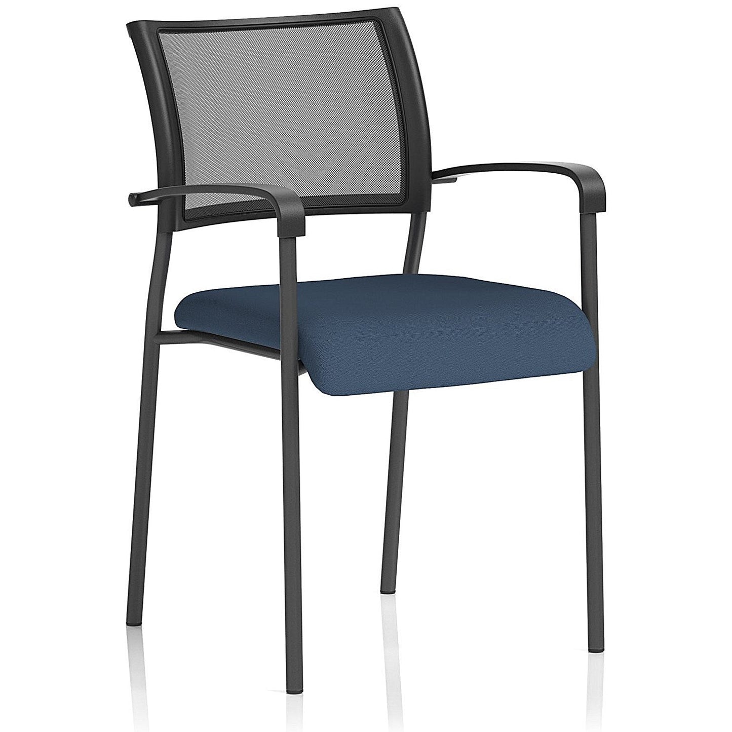 Brunswick Black Frame Mesh Back Chair, With Arms, Quest Whelk Easy2Order : KCUP2404