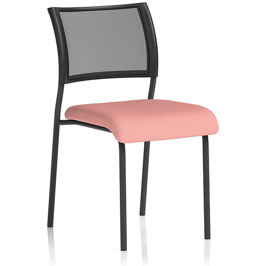 Brunswick Black Frame Mesh Back Chair, Quest Shrimp Easy2Order : KCUP2415