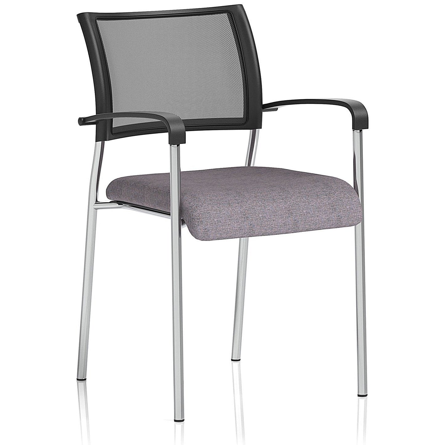 Brunswick Chrome Frame Mesh Back Chair, With Arms, Rivet Fuse Easy2Order : KCUP2418