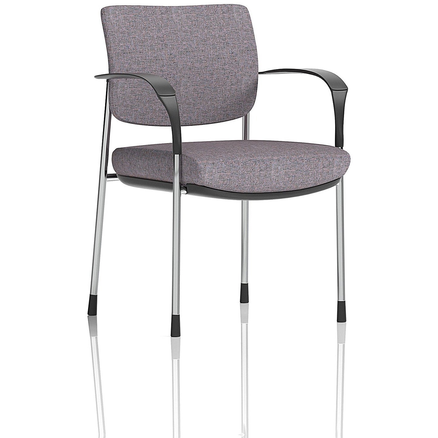 Brunswick Deluxe Chrome Frame Visitor Chair, With Arms, Rivet Fuse Easy2Order : KCUP2514
