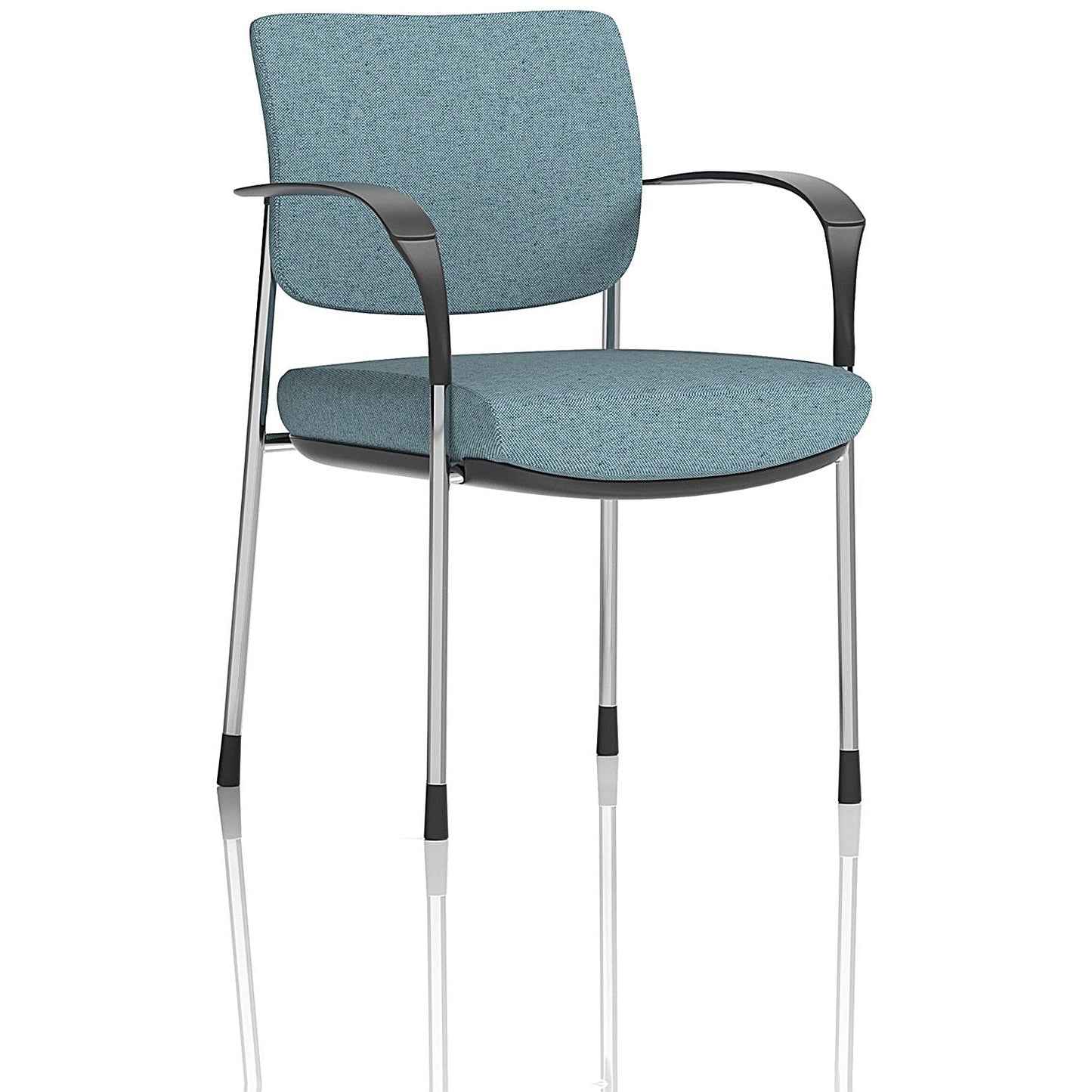 Brunswick Deluxe Chrome Frame Visitor Chair, With Arms, Rivet Quench Easy2Order : KCUP2515