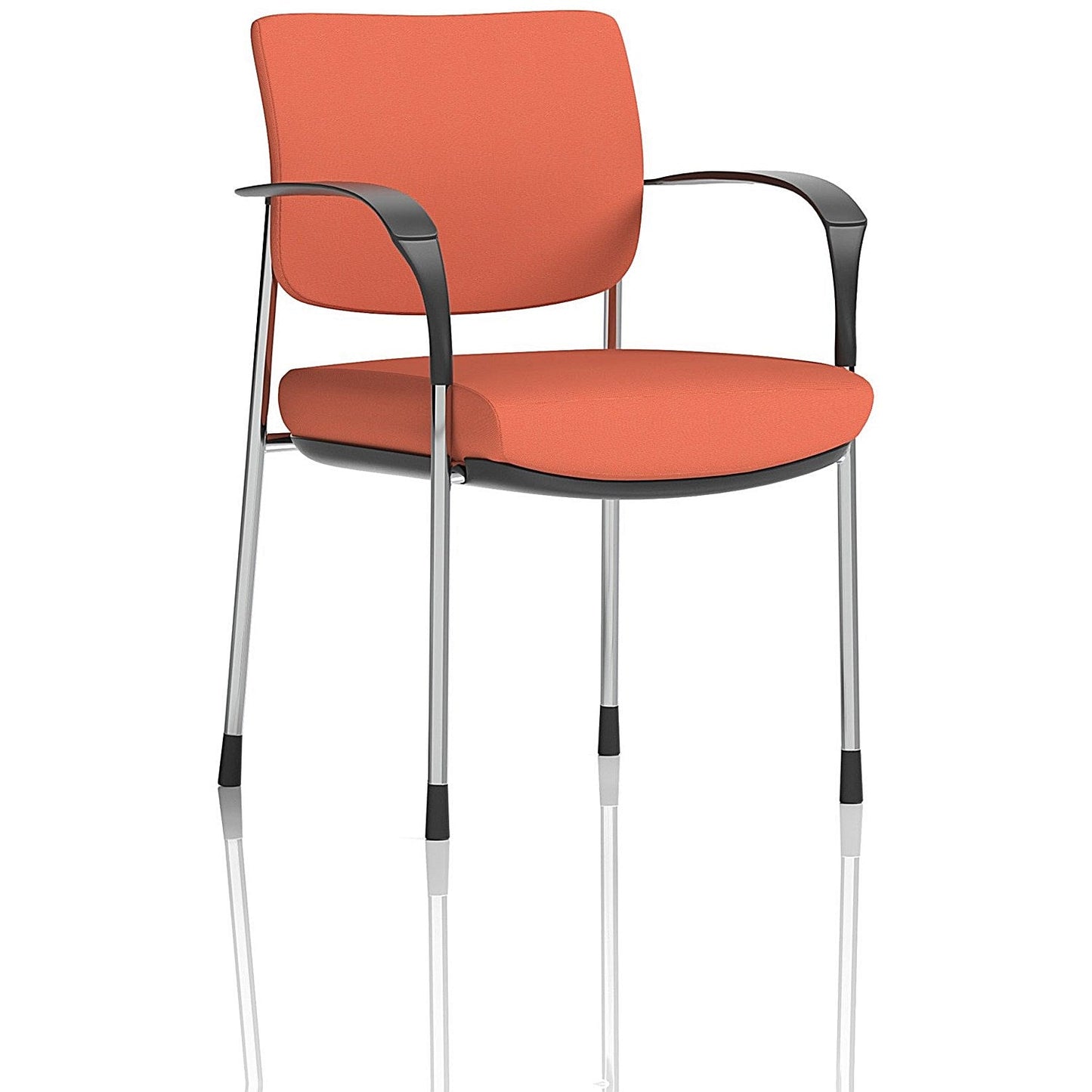 Brunswick Deluxe Chrome Frame Visitor Chair, With Arms, Quest Crab Easy2Order : KCUP2517