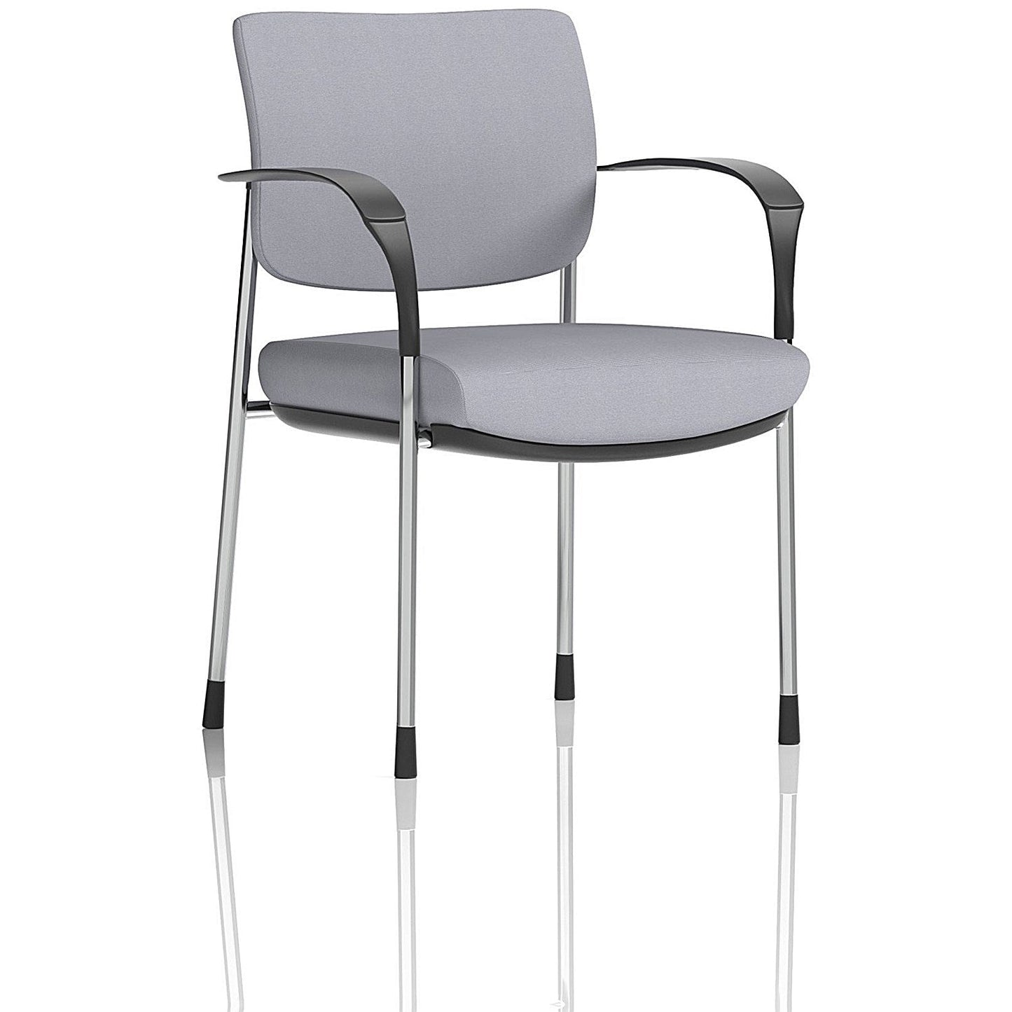 Brunswick Deluxe Chrome Frame Visitor Chair, With Arms, Quest Shell Easy2Order : KCUP2522