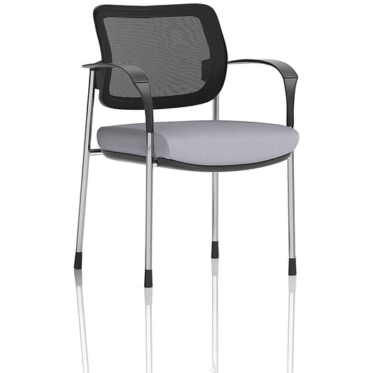 Brunswick Deluxe Chrome Frame Mesh Back Visitor Chair, With Arms, Quest Shell Easy2Order : KCUP2546