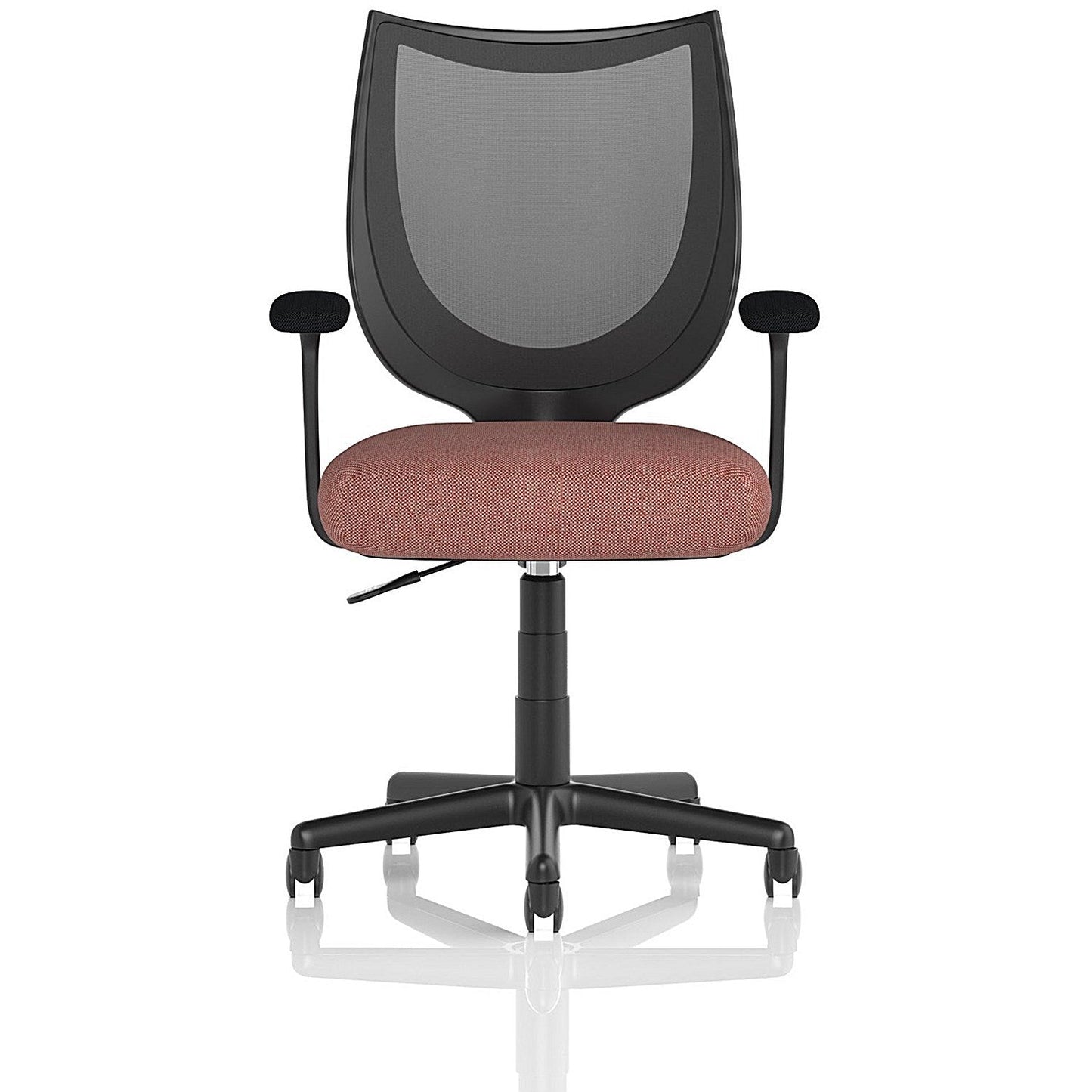 Camden Mesh Back Chair, Fixed Height Arms, Rivet Forge
