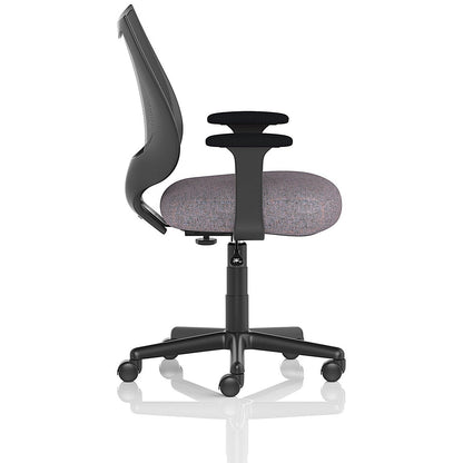 Camden Mesh Back Chair, Fixed Height Arms, Rivet Fuse
