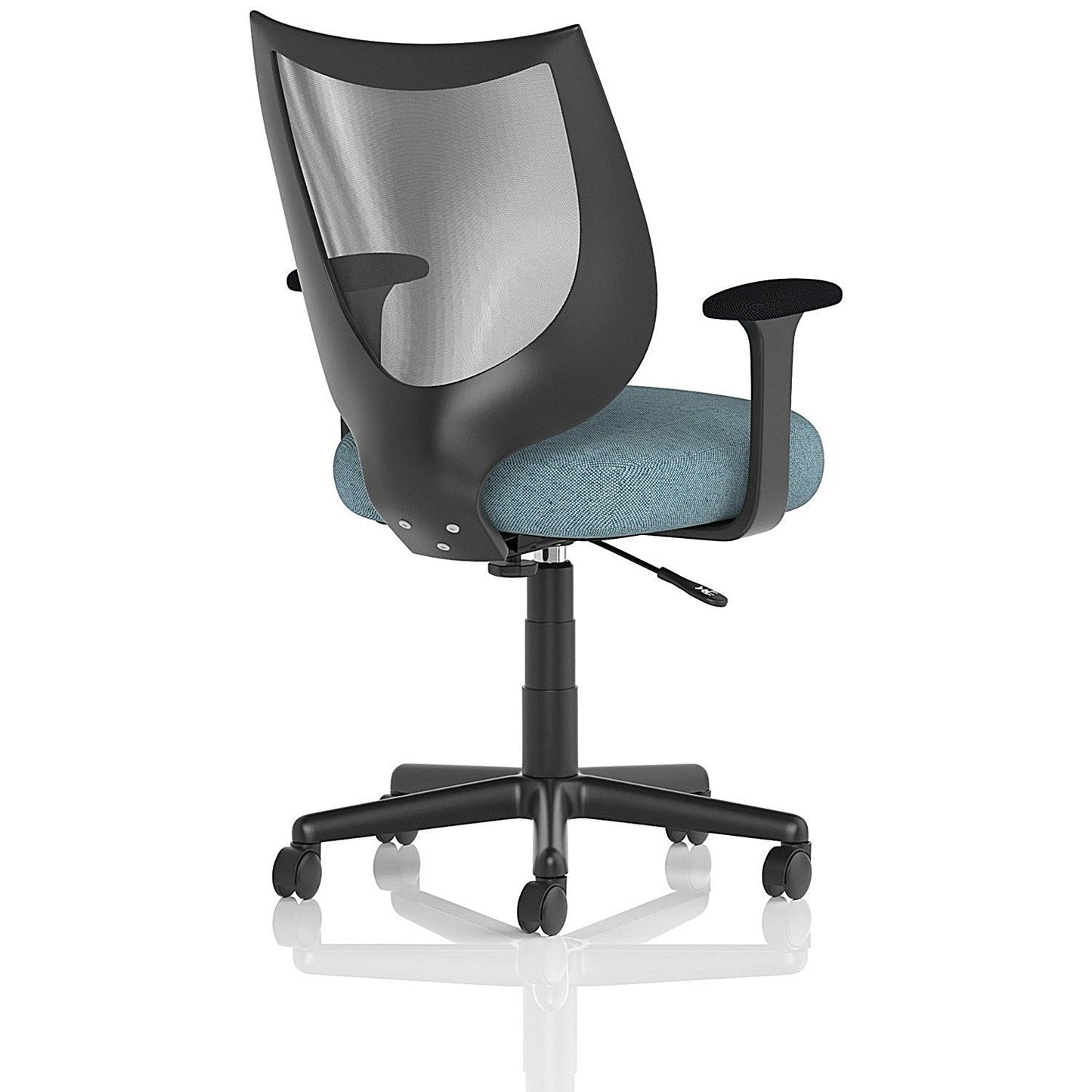 Camden Mesh Back Chair, Fixed Height Arms, Rivet Quench