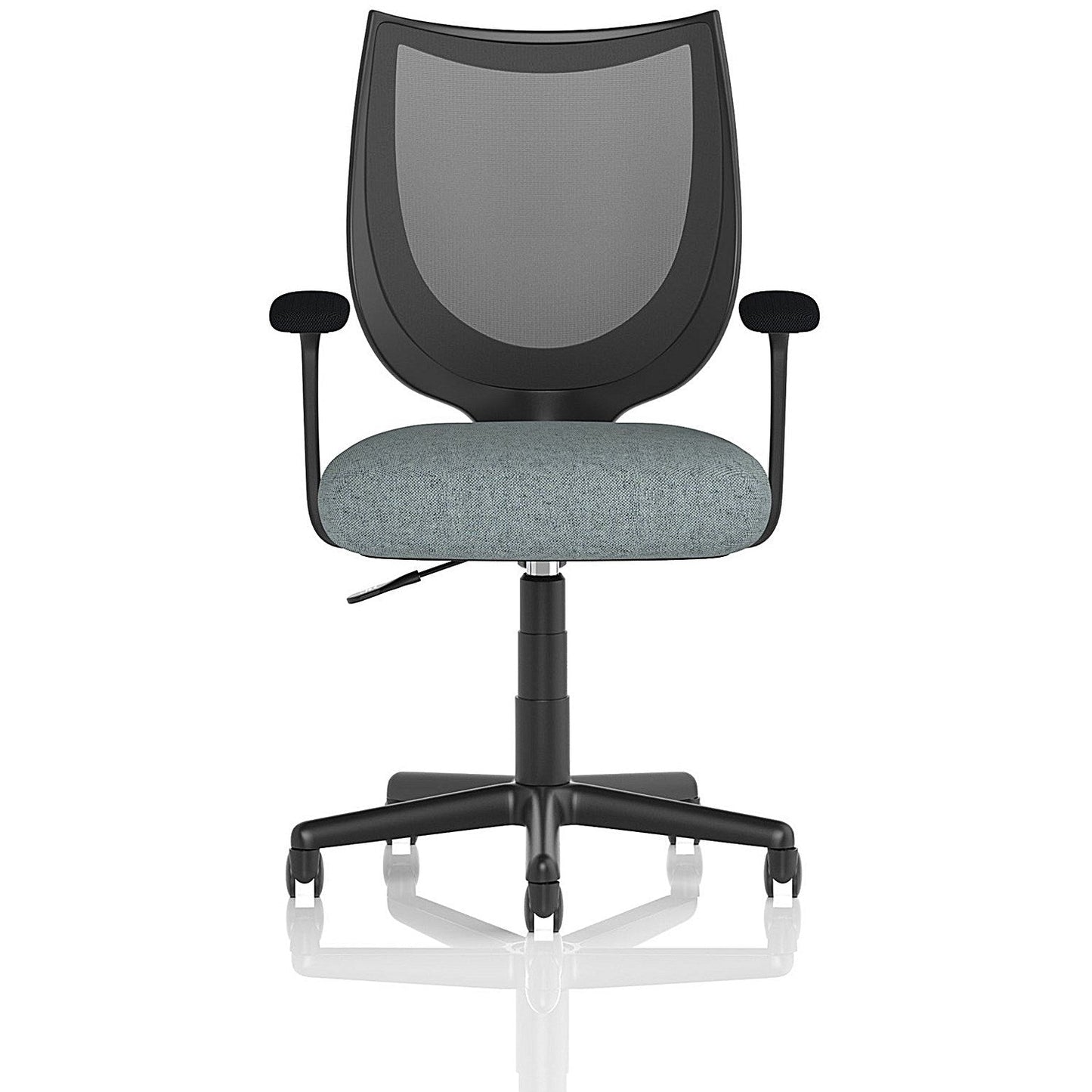 Camden Mesh Back Chair, Fixed Height Arms, Rivet Tensile
