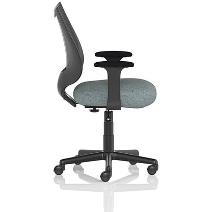 Camden Mesh Back Chair, Fixed Height Arms, Rivet Tensile