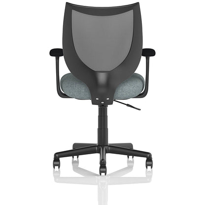 Camden Mesh Back Chair, Fixed Height Arms, Rivet Tensile