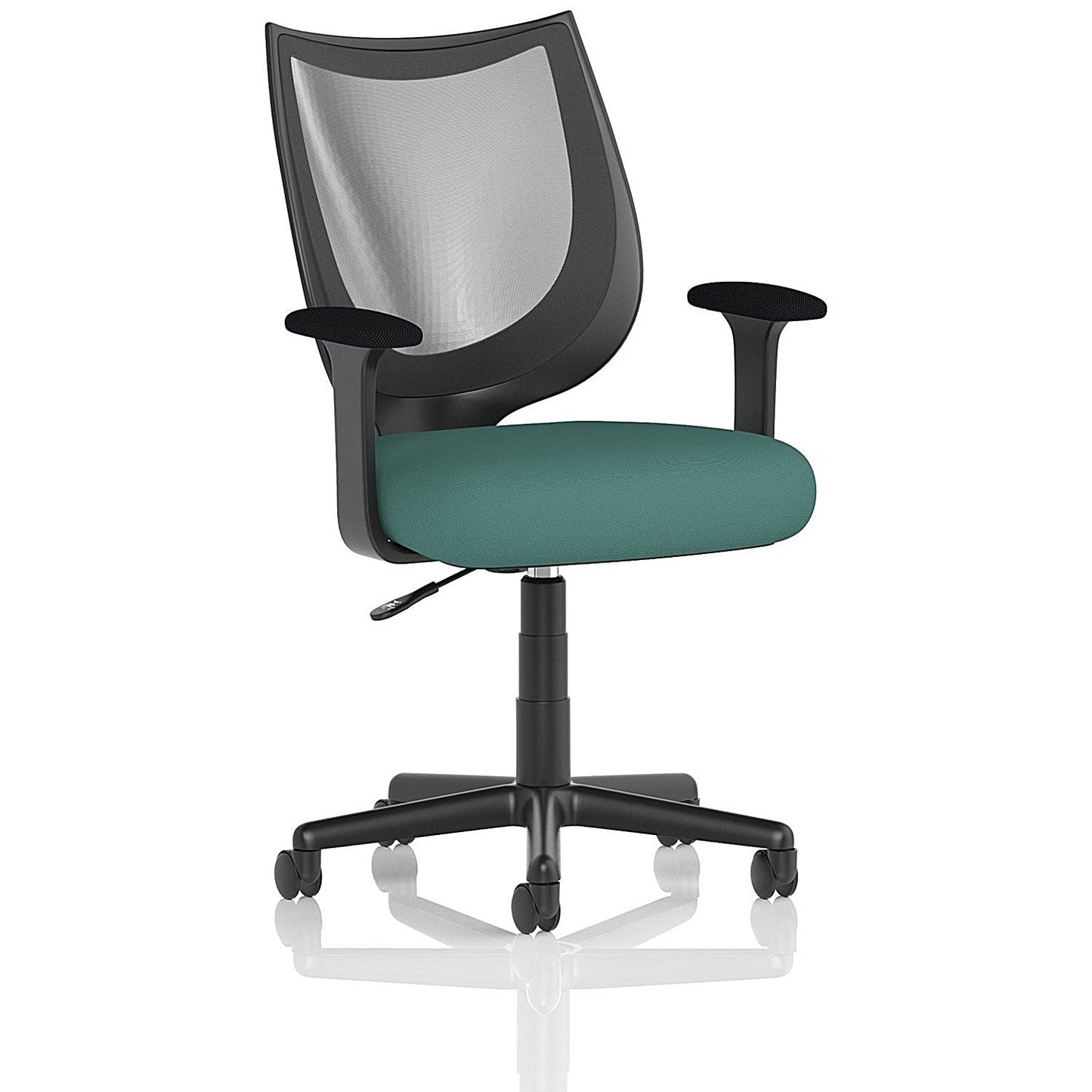 Camden Mesh Back Chair, Fixed Height Arms, Quest Kelp
