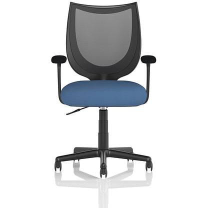 Camden Mesh Back Chair, Fixed Height Arms, Quest Limpet