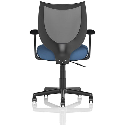 Camden Mesh Back Chair, Fixed Height Arms, Quest Limpet